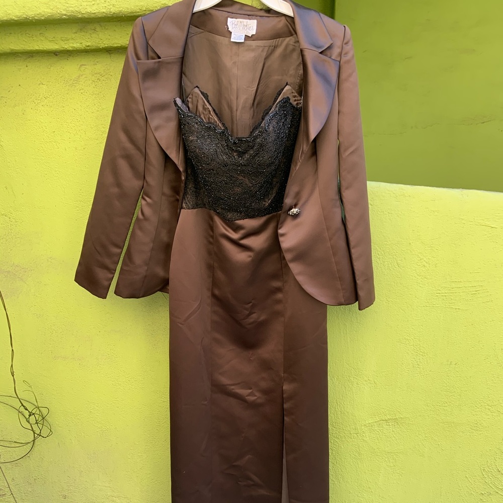 bob mack is gown with jacket